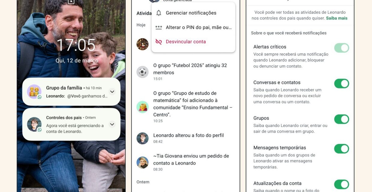 WhatsApp implementa controle parental para contas de menores de 13 anos