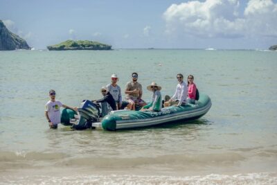 Monitoramento acústico reforçado para tubarões na Praia do Sueste em Fernando de Noronha