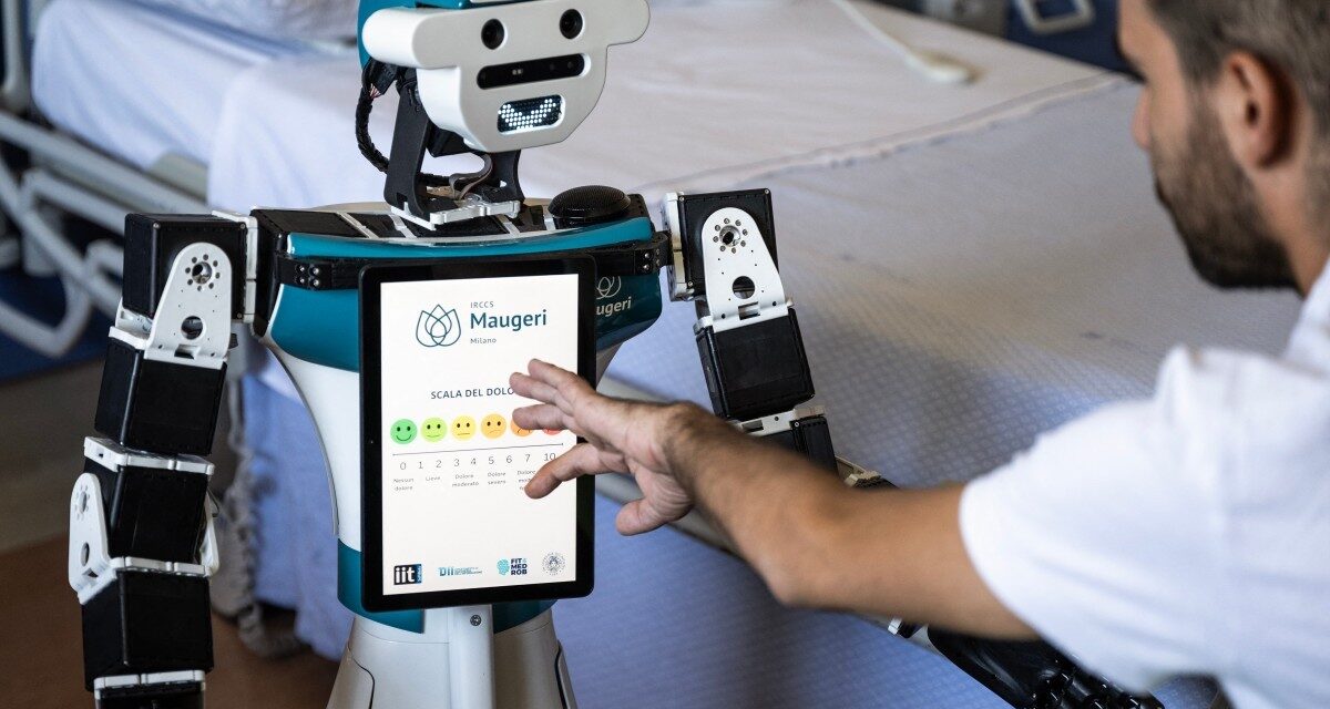 Hospital em Milão testa robô humanoide para apoio a pacientes e equipes de saúde