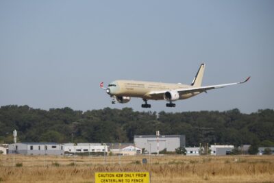 Airbus A350-1000ULR estabelece novo recorde com voo direto de mais de 24 horas