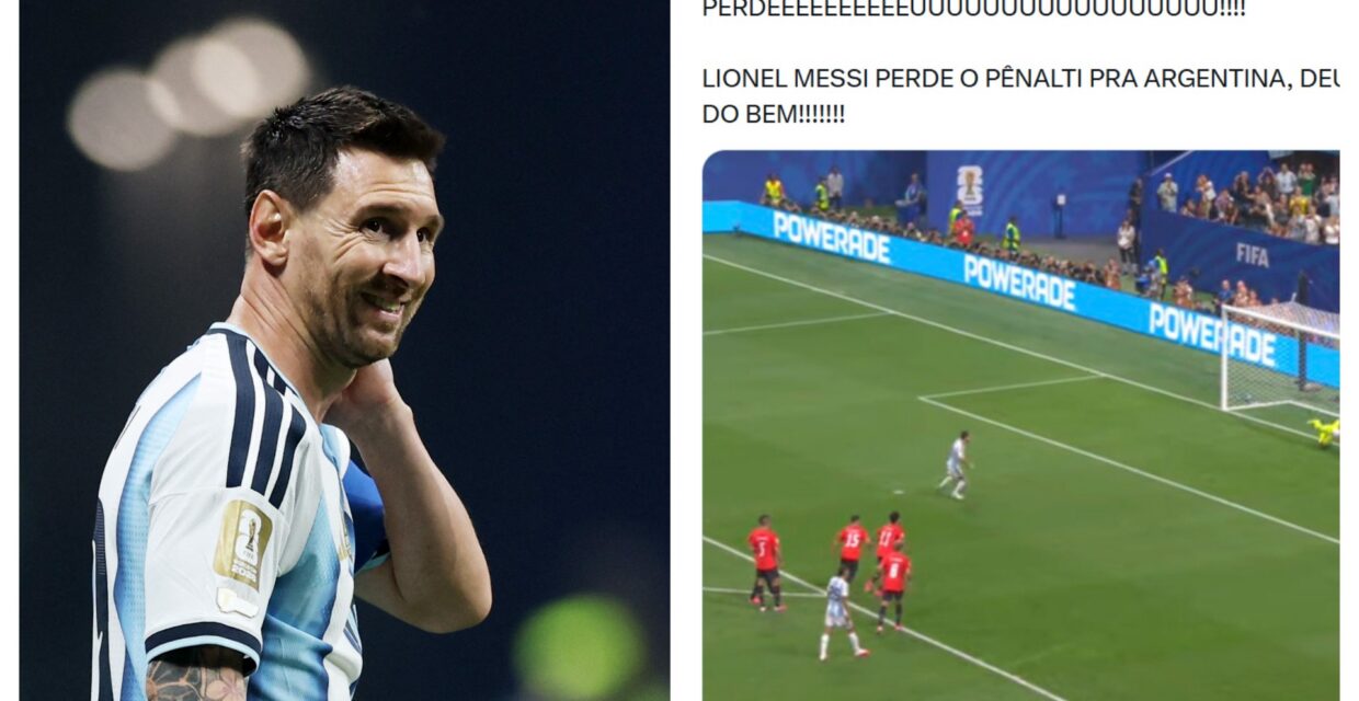 Argentina supera Egito em partida com virada após falha de pênalti de Messi