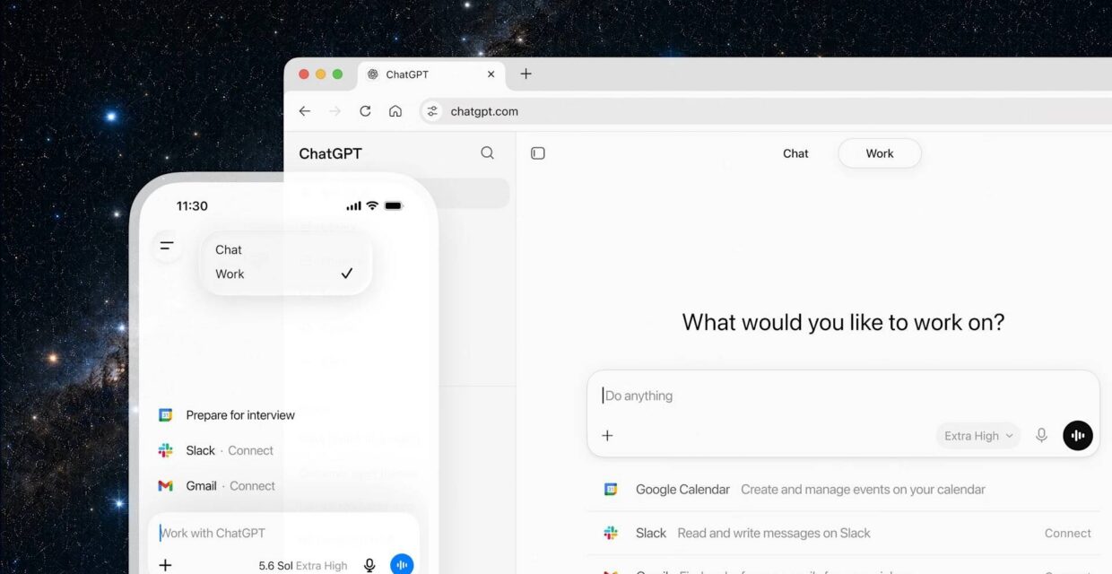 OpenAI apresenta ChatGPT Work para otimizar tarefas corporativas com inteligência artificial