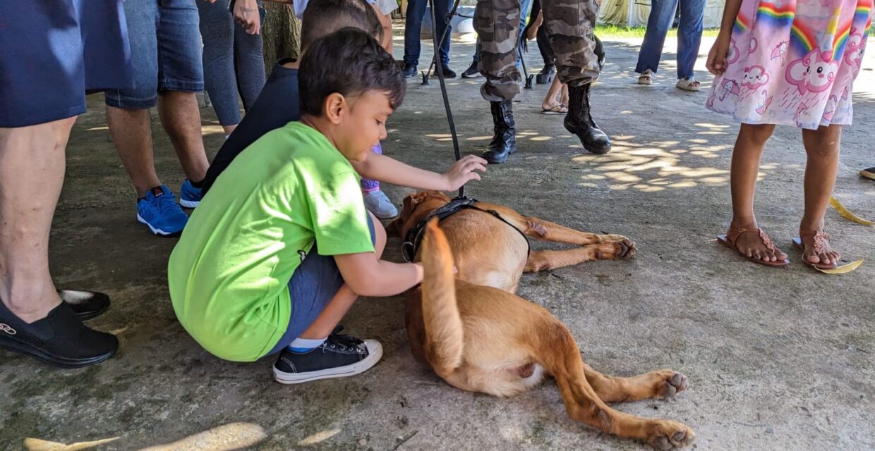Projeto Melhor Amigo promove sessão de cinoterapia para crianças com autismo em Macapá