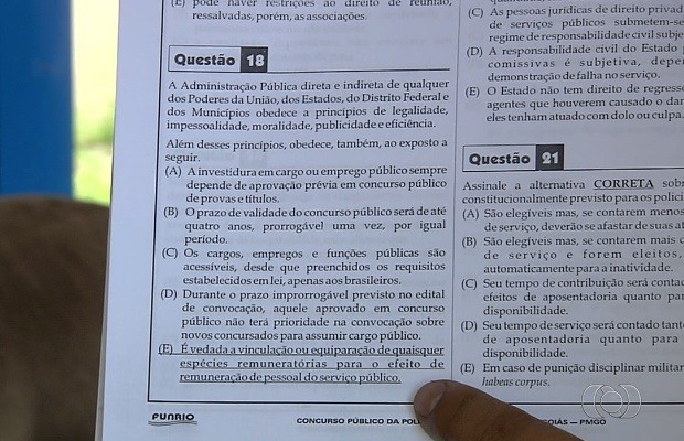 Ministério Público solicita suspensão urgente do concurso da Polícia Militar de Goiás
